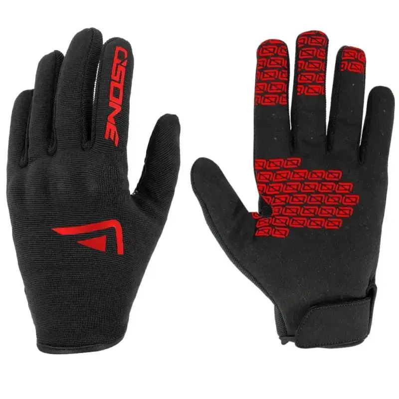 Gants moto été Noir/Rouge - Homologué CE 1kp
