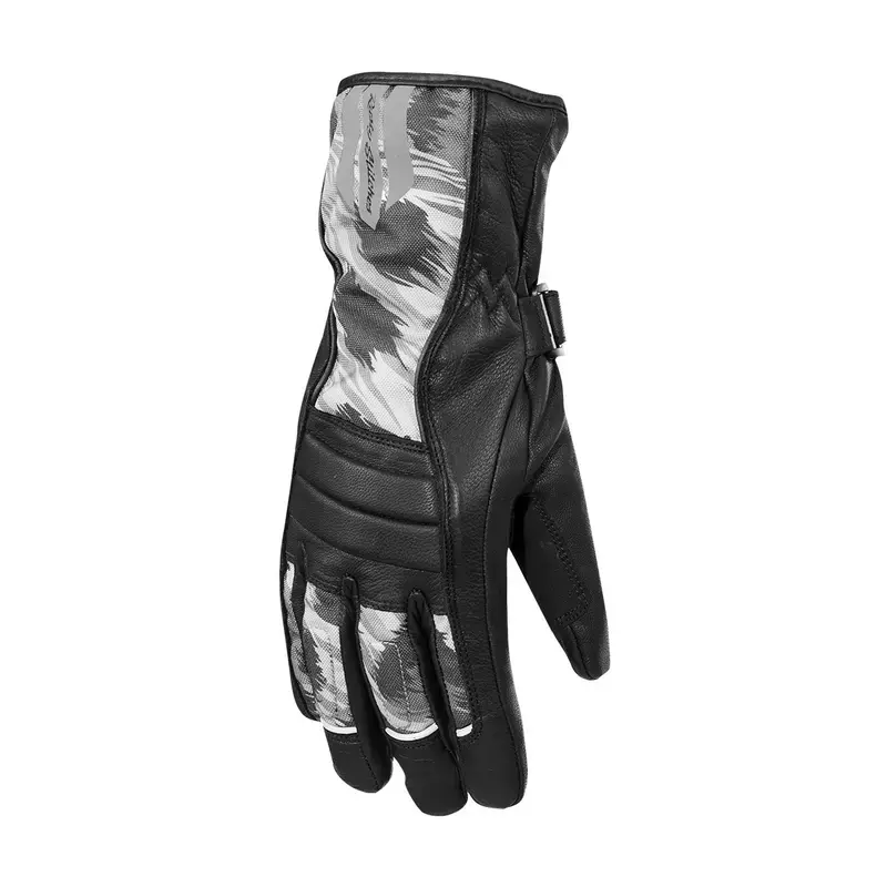 Gants moto hiver femme - Bianca noir et gris
