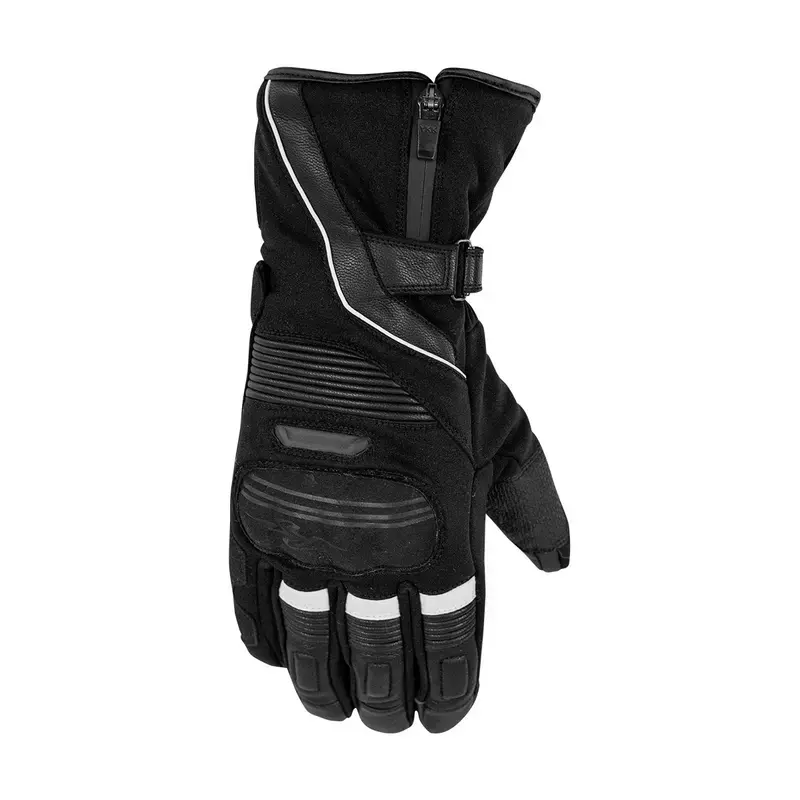 Gants moto hiver homme - Cole noir et blanc