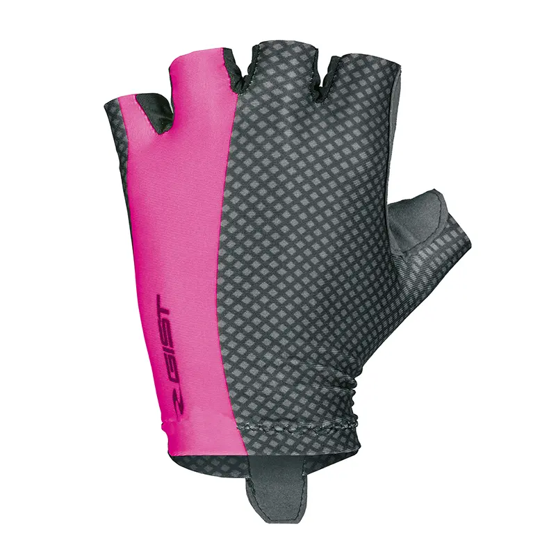 Gants Vélo Court Gist Lady - Femme Linea Été Fushia-Noir S (Paire Sur Carte) Sans Velcro