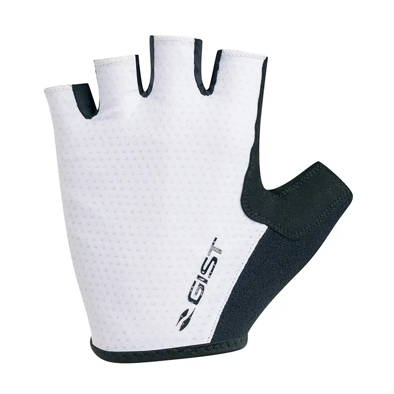 Gants Vélo Court Gist Rapid Gel Noir-Blanc L (Paire Sur Carte) Sans Velcro -5518-