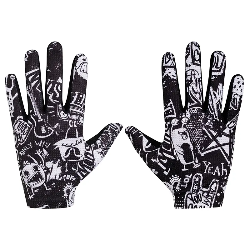 Gants Vélo VTT Long Gist Faster Deco Cool XXL (Paire Sur Carte) Sans Velcro Compatible Ecran Tactile
