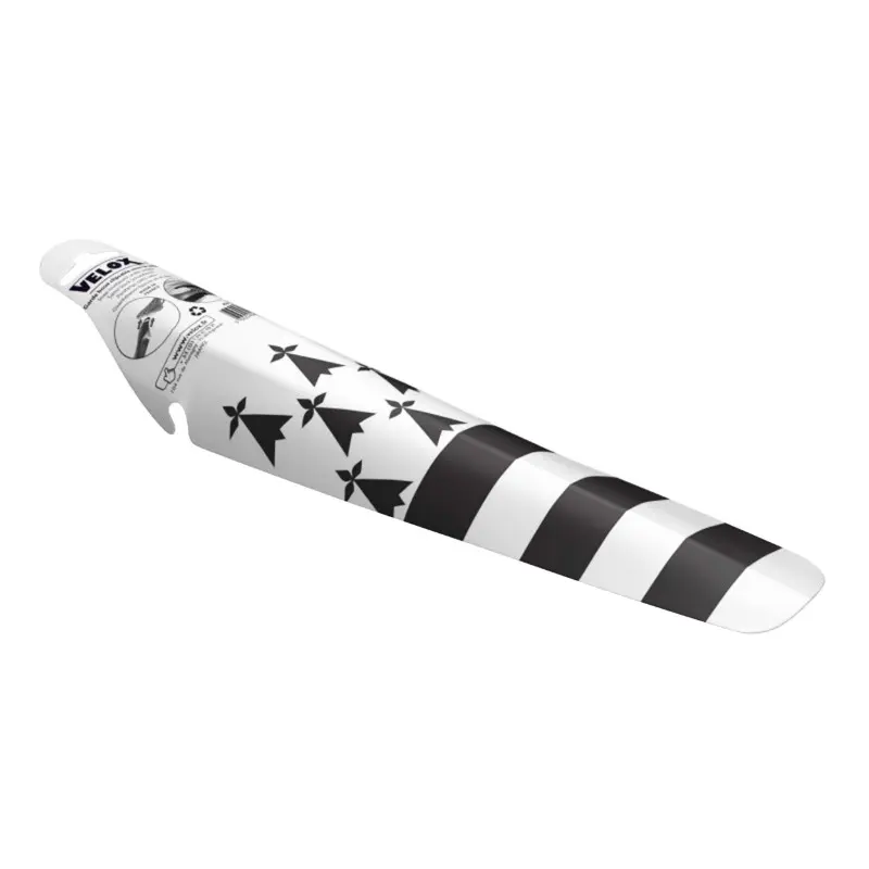 Garde Boue Route-VTT Clipsable AR Velox Colori Bretagne Noir-Blanc Clipsable Sous La Selle (Vendu A L Unite)
