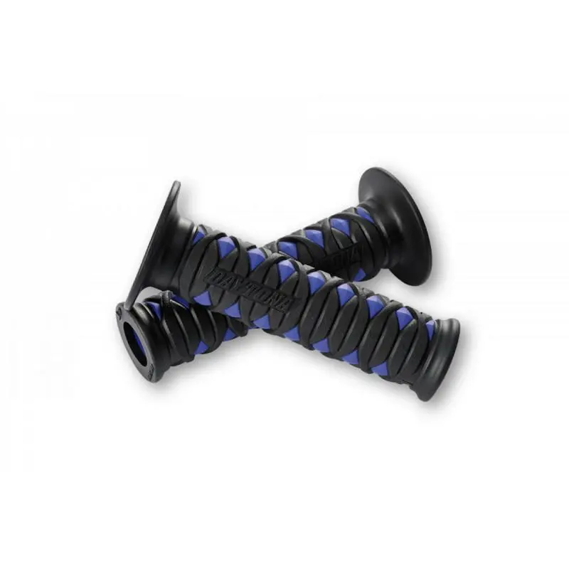 GGD-KATANA DAYTONA Paire de poignées bleues - 22mm - open end