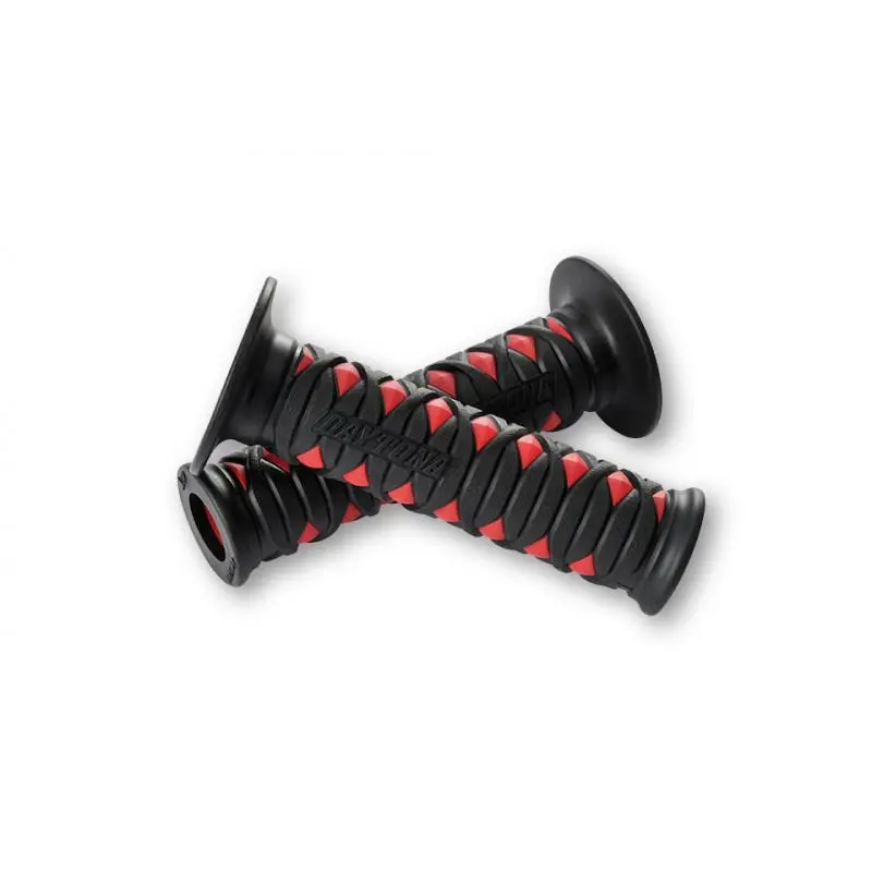 GGD-KATANA DAYTONA Paire de poignées rouges - 22 mm - open end