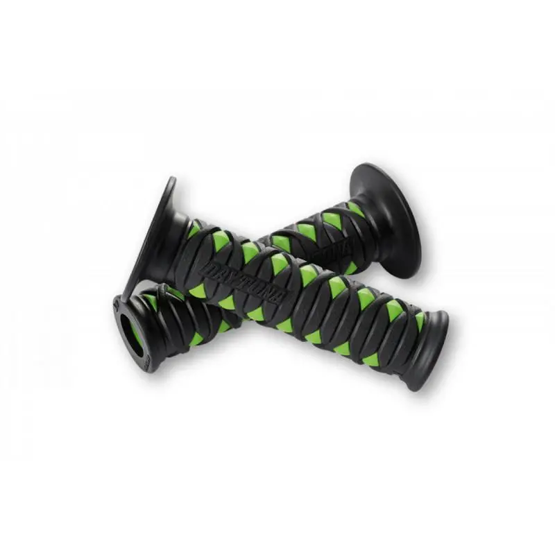 GGD-KATANA DAYTONA Paire de poignées vertes - 22mm - open end