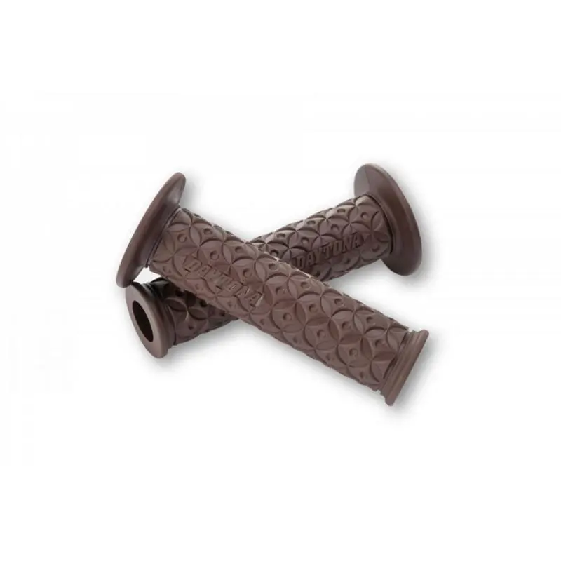 GGD-NINJA DAYTONA Paire de poignées marrons - 22mm - open end