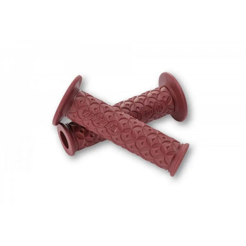 GGD-NINJA DAYTONA Paire de poignées rouges foncées - 22mm - open end