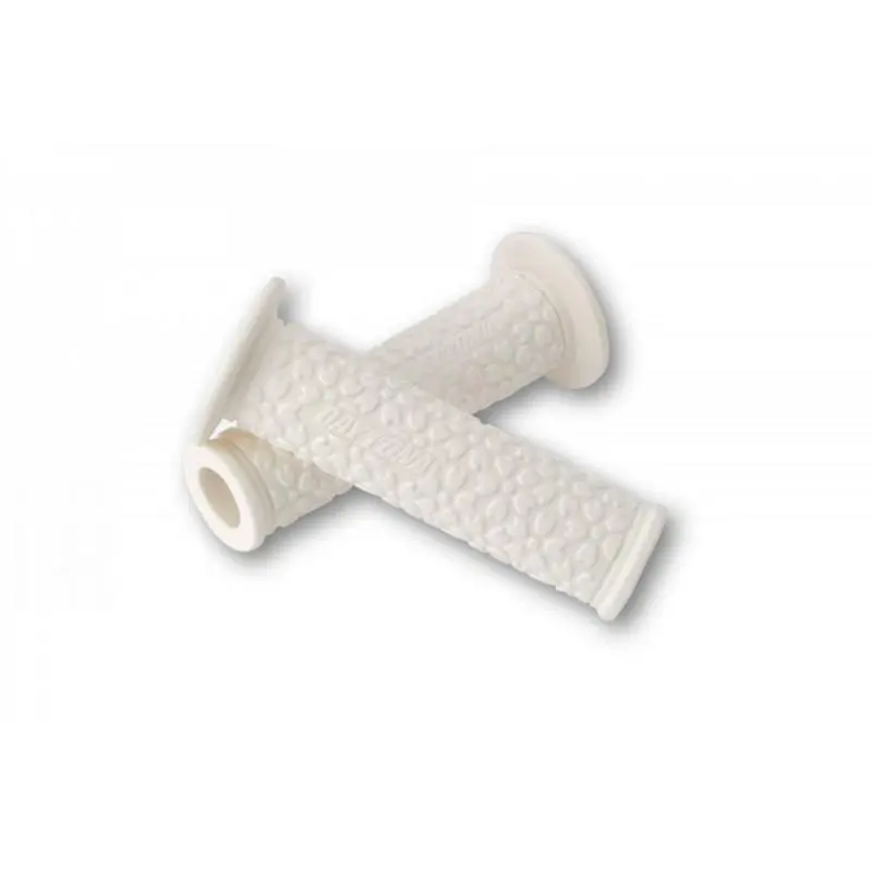 GGD-SAKURA DAYTONA Paire de poignées blanches - 22mm - open end
