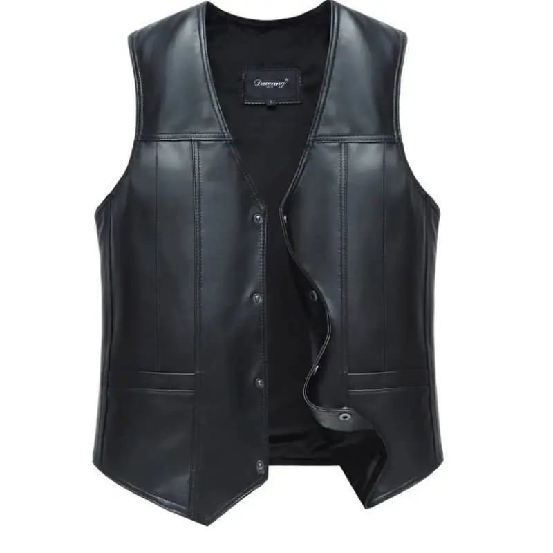 Gilet biker en cuir - Old biker