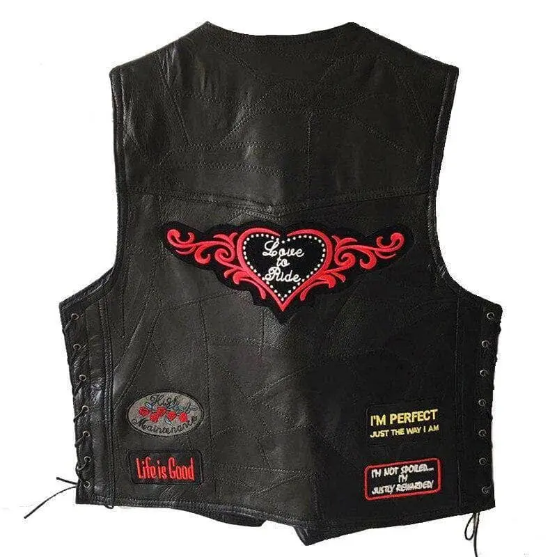 Gilet biker pour femme - Love to ride