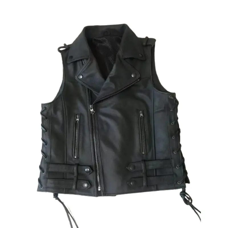 Gilet cuir biker - Free biker