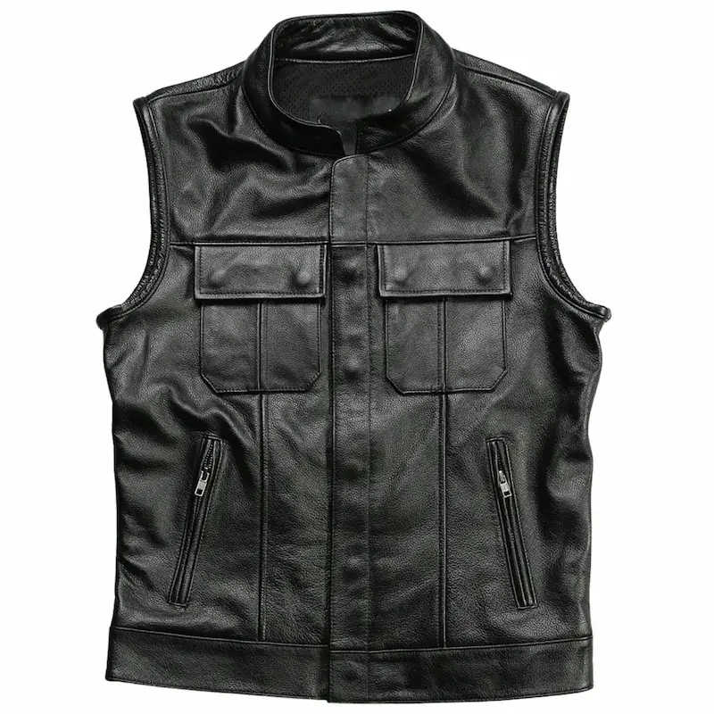 Gilet cuir biker Harley Davidson - SOA