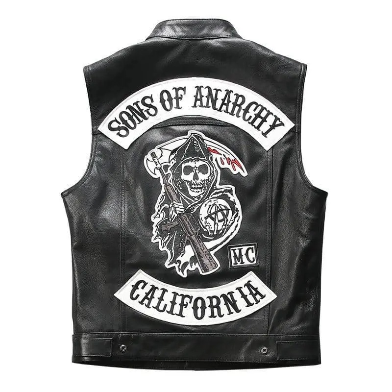 Gilet cuir biker - Sons of anarchy