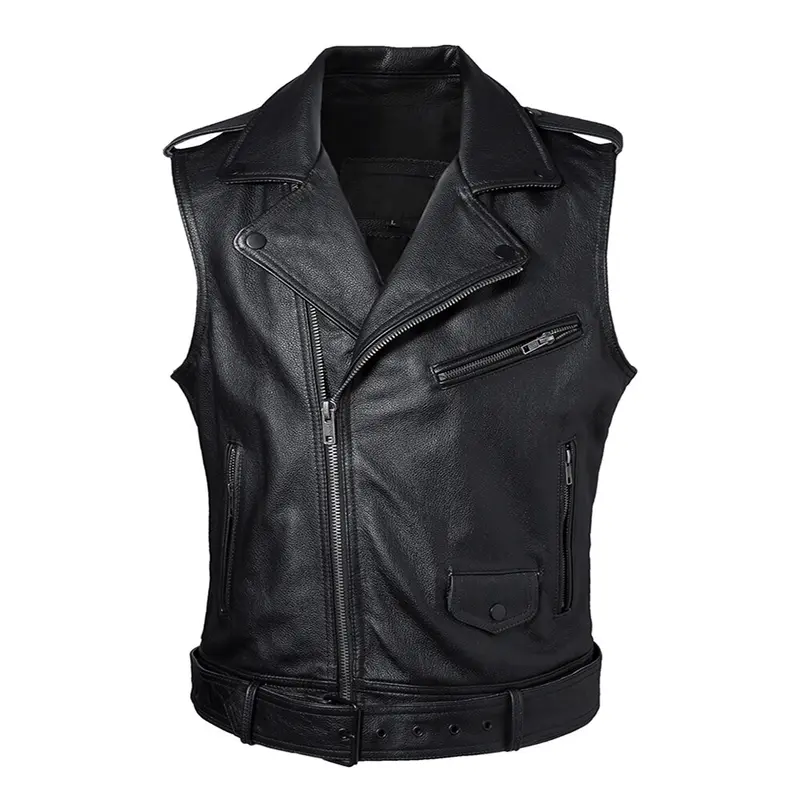 Gilet cuir biker - Thorir