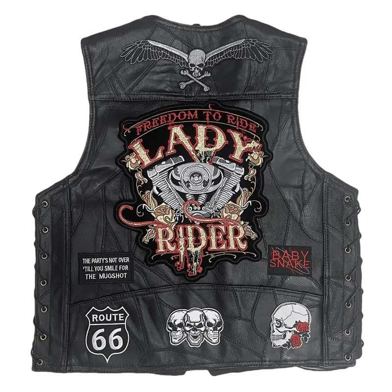 Gilet cuir femme biker - Lady Rider