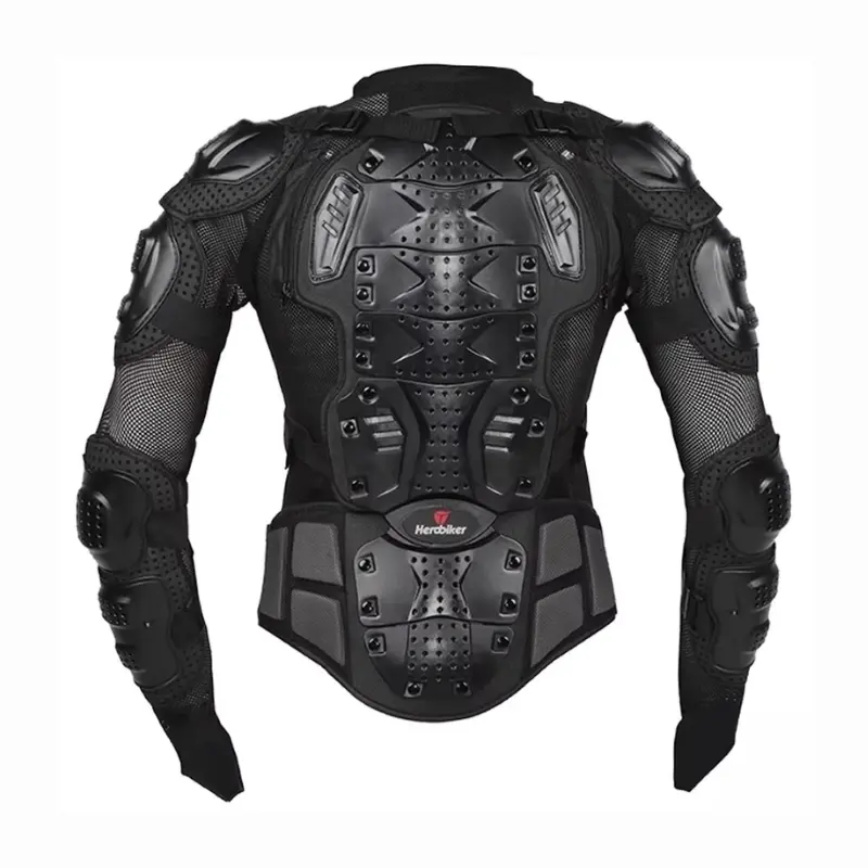 Gilet Pare pierre motocross noir