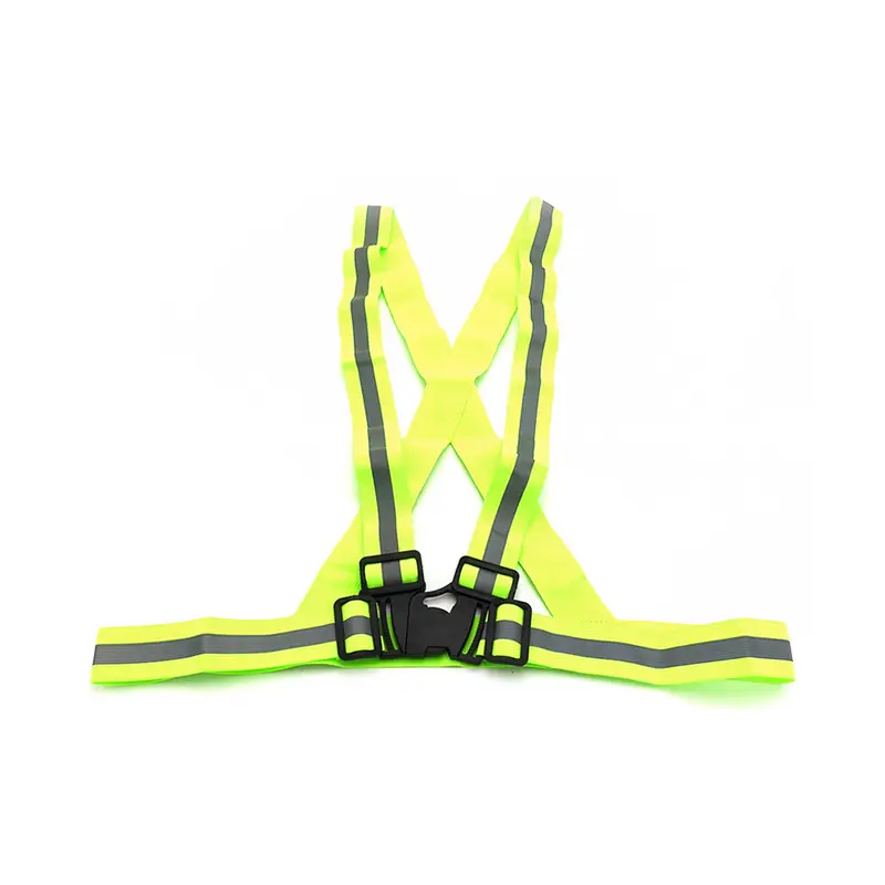 Gilet signalisation bandes reflechissantes - jaune