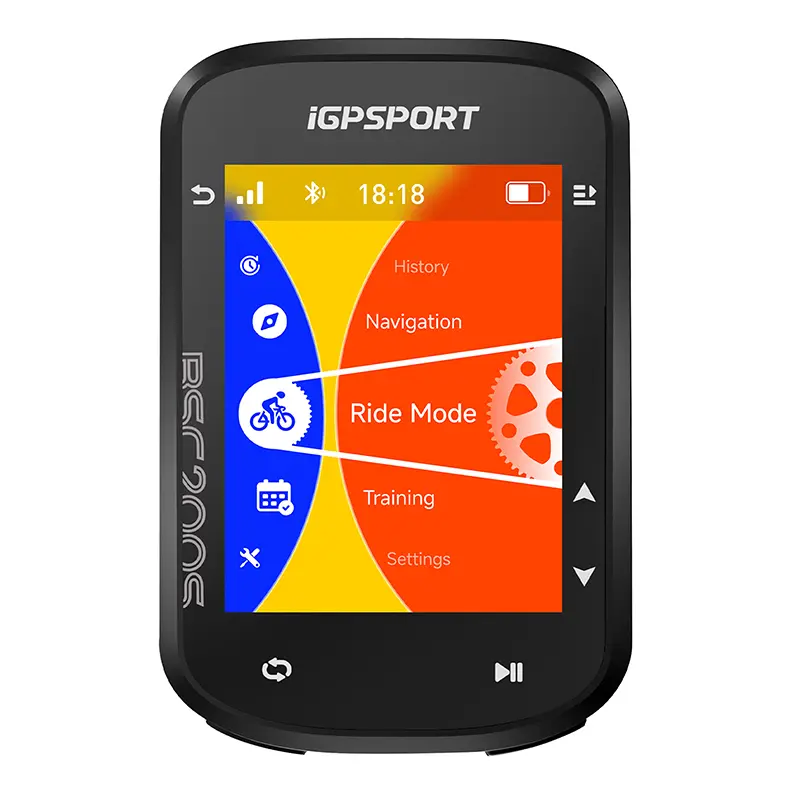 Gps - Compteur Igpsport Bsc200S Couleur Avec Vitesse, Altimetre, Temperature Compatible Strava - Options
