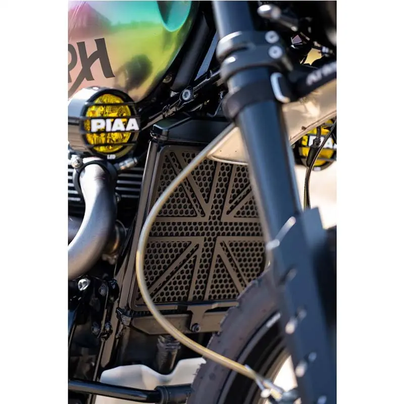 Grille de radiateur UNION JACK (Triumph Scrambler 1200 tous modèles) | Motone Customs
