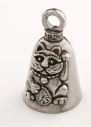 Guardian Bell Maneki-Neko - Clochette Porte-Bonheur Moto Chat Japonais