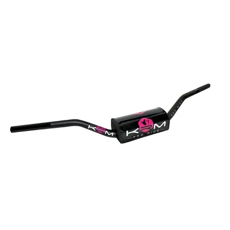 Guidon alu 28mm KRM Pro Ride noir/rose - Performance