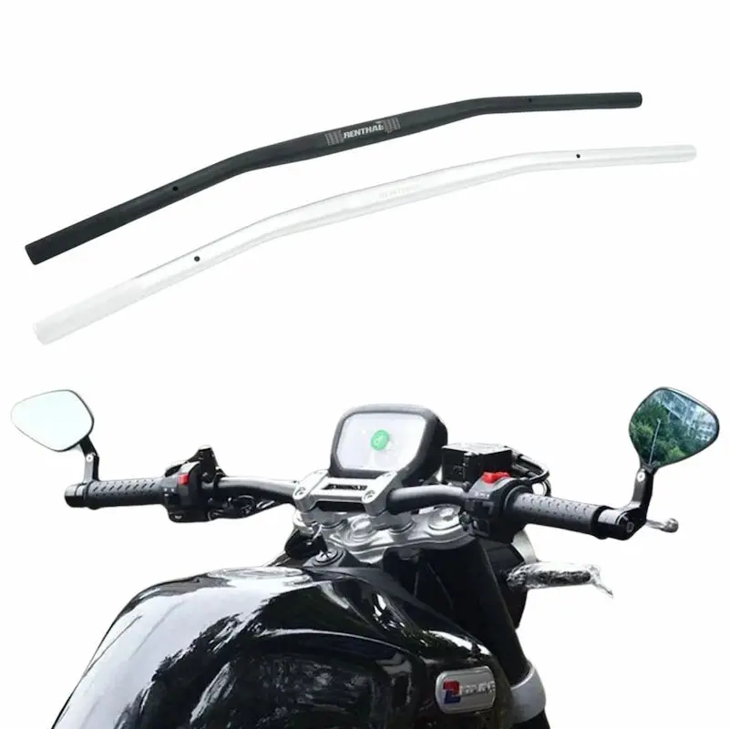 Guidon Moto Alu 28mm Plat - Confort et Style Cafe Racer