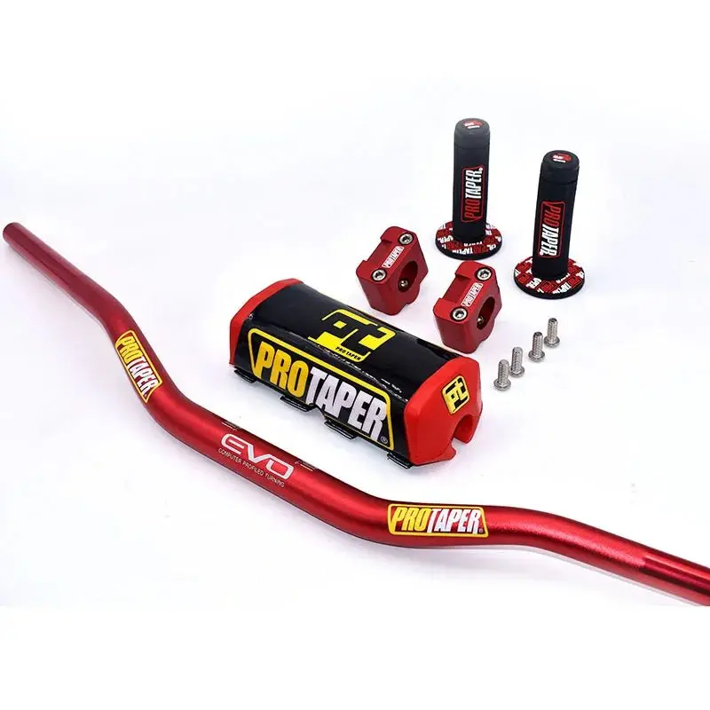 Guidon Pro taper rouge