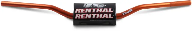 Guidon Renthal Fatbar 821 Noir / Orange / Silver 28.6 mm