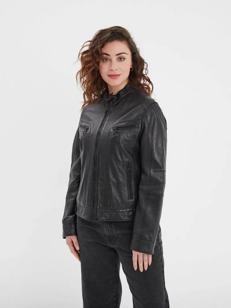 Guildford - Blouson cuir femme