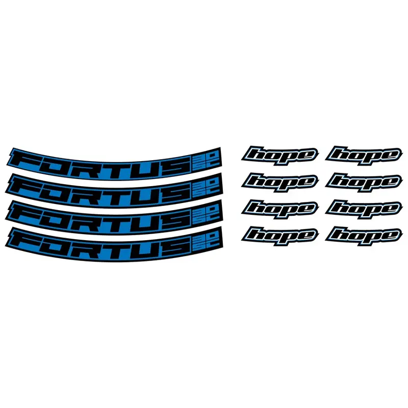 Hope Fortus 30SC Rim Decal Kits 27.5 inch and 29 inch