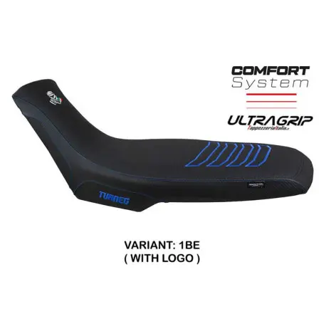 HOUSSE DE SELLE COMPATIBLE APRILIA TUAREG 660 (21-22) MODÈLE BORAS CONFORT, BLEU