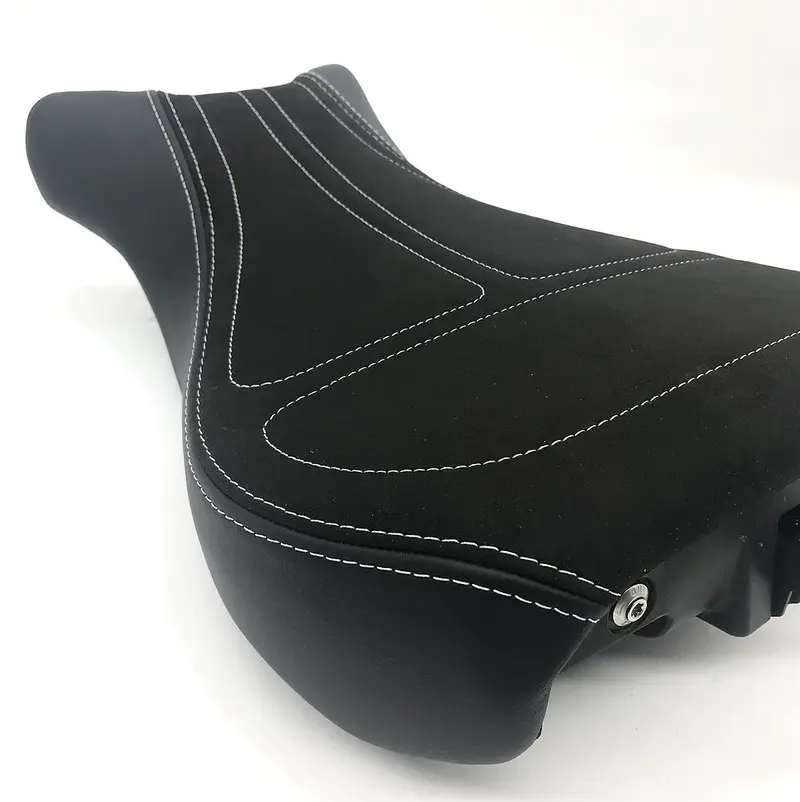 Housse de selle cuir & alcantara