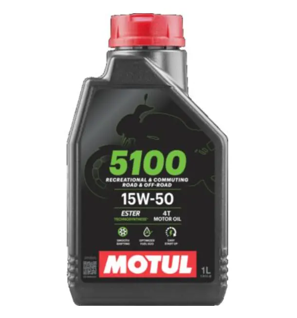 HUILE MOTEUR MOTUL 5100 4T 15W50 – TECHNOSYNTHESE® – 1 LITRE