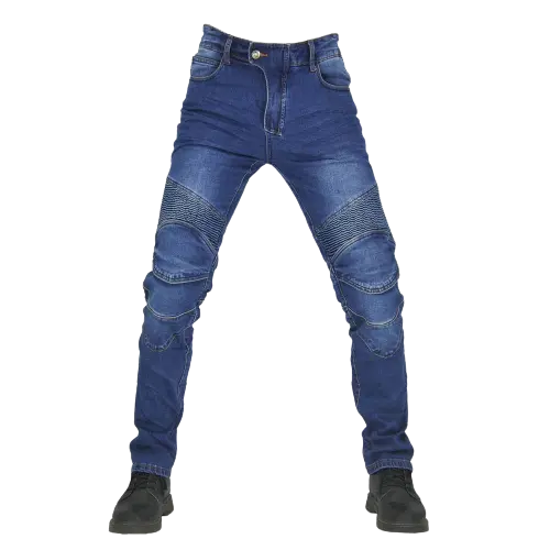 Jean de moto bleu pour homme