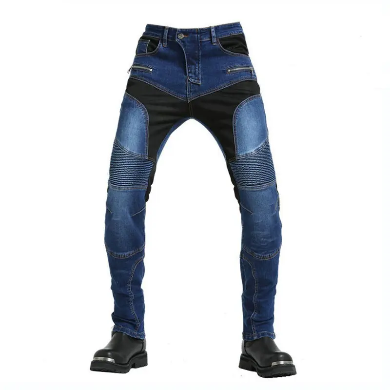 Jean de moto Kevlar Renforce - Bleu