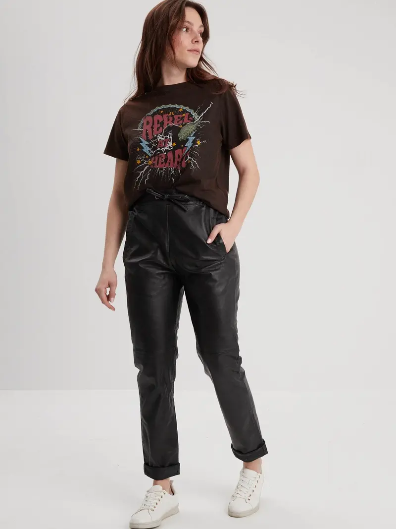Joy - Pantalon cuir femme