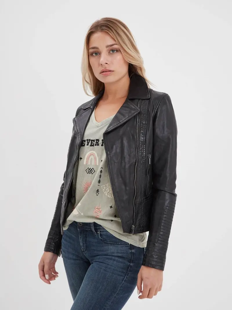 Juliette - Blouson cuir femme