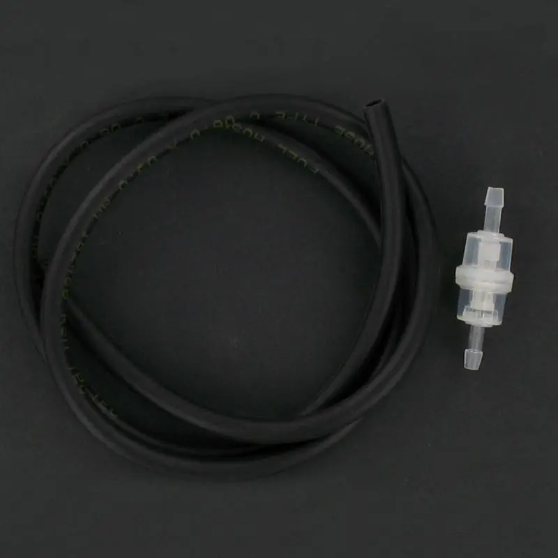 Kit durite noire 5x8 + filtre essence cylindrique D6 | Brazoline