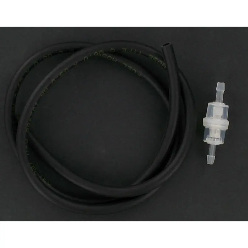 Kit durite noire 6x9 + filtre essence cylindrique D6 | Brazoline