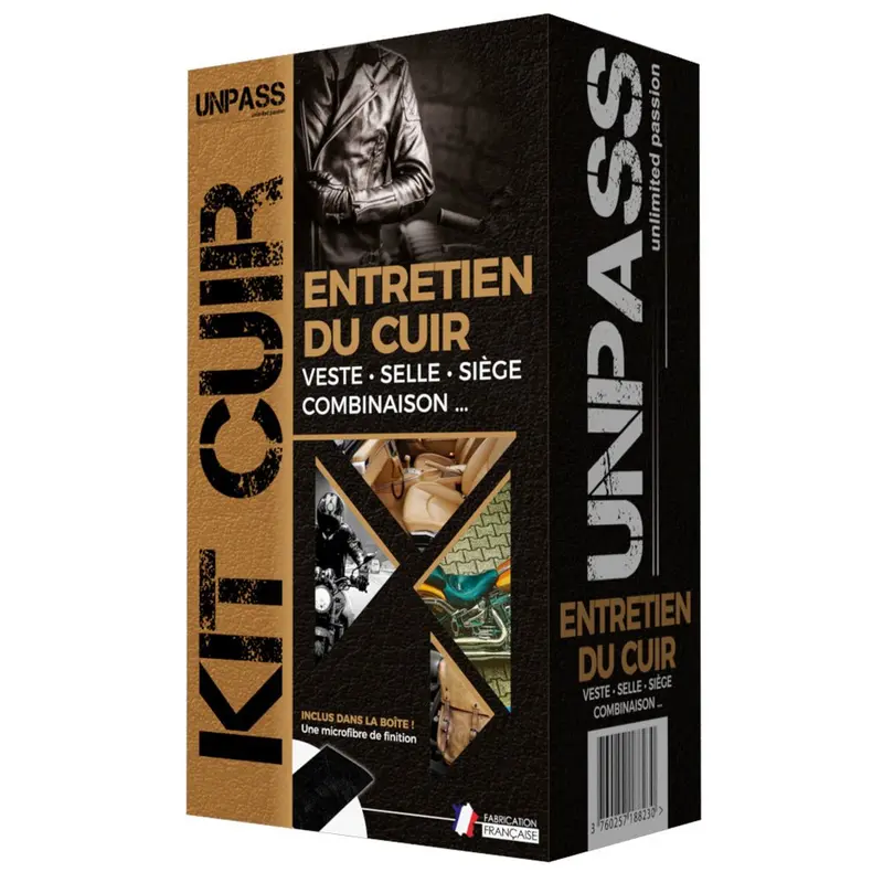 Kit Entretien Cuir – Nettoie et protége sans trace ni tache | Marque française