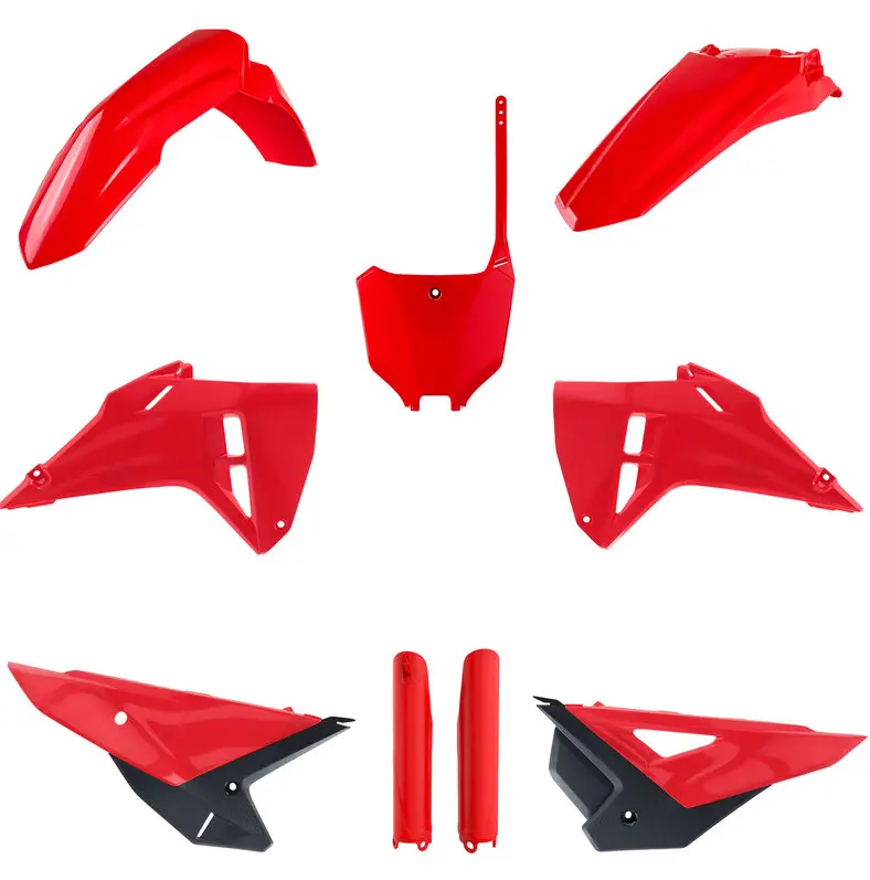 KIT PLASTIQUE HONDA CRF250R-CRF250R WE-CRF450R-CRF450R WE 2025 À 2026 COULEUR ORIGINE ROUGE POLISPORT / RP91598
