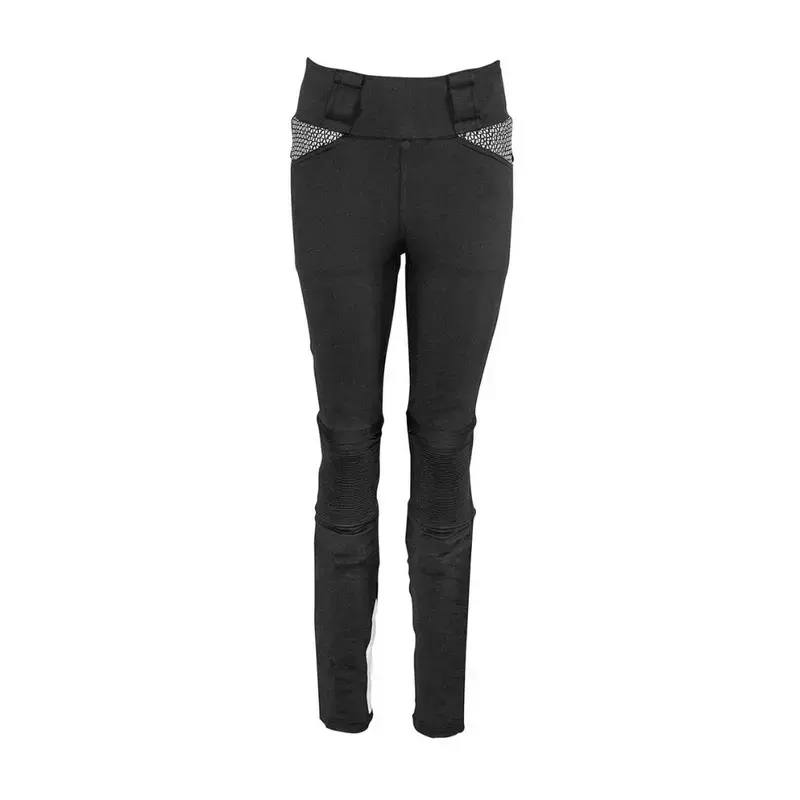 Legging moto femme - Claudia noir et blanc