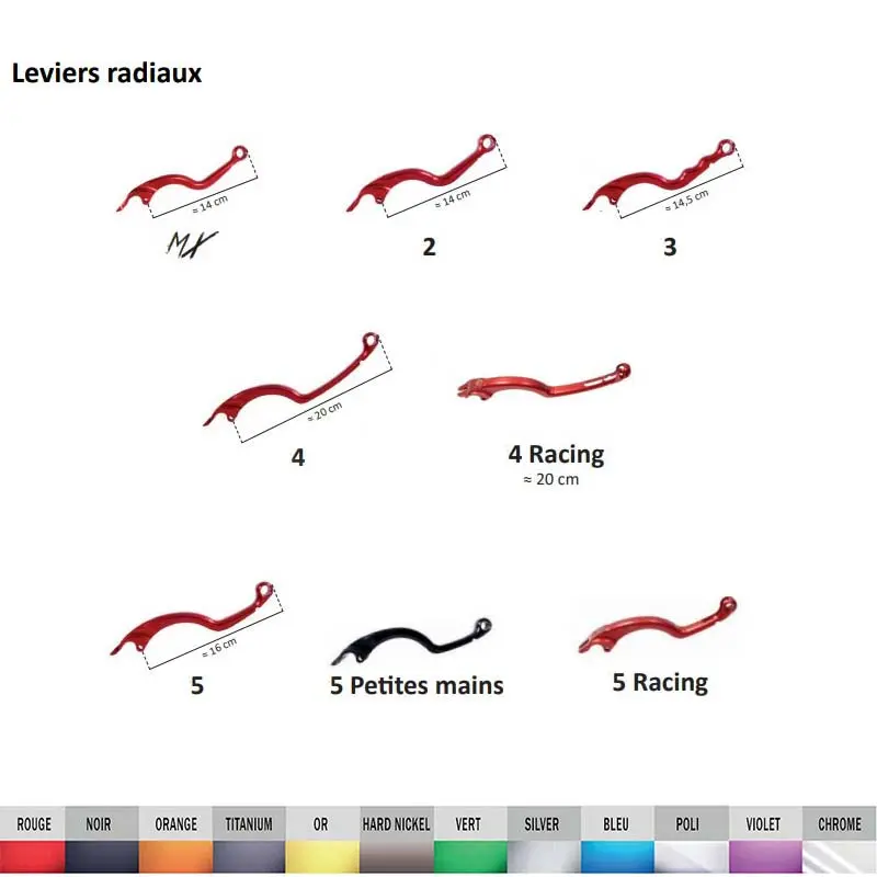 Leviers freins et embrayages hydrauliques radiaux | Beringer