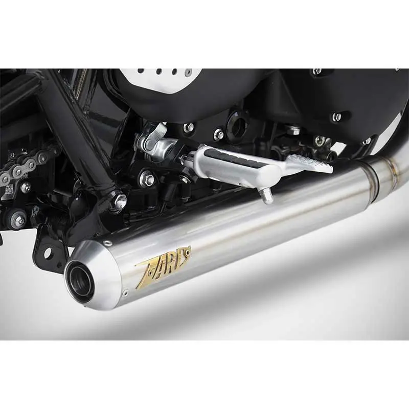 Ligne échappement 2 en 1 Cross Triumph Speed & Street Twin 900 (2017-2023) | Zard