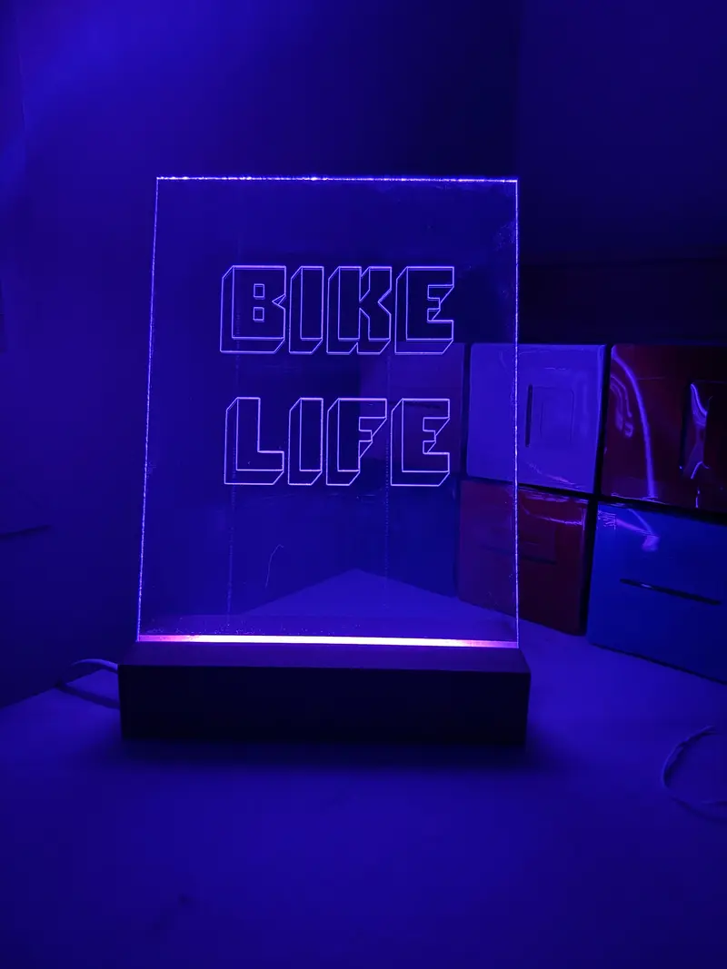 Lumière « BIKELIFE » effet 3D 7 couleurs