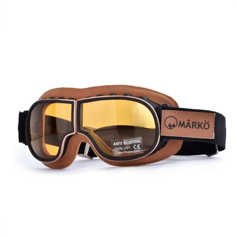 Lunette de moto - MARKO B3 Replica marron