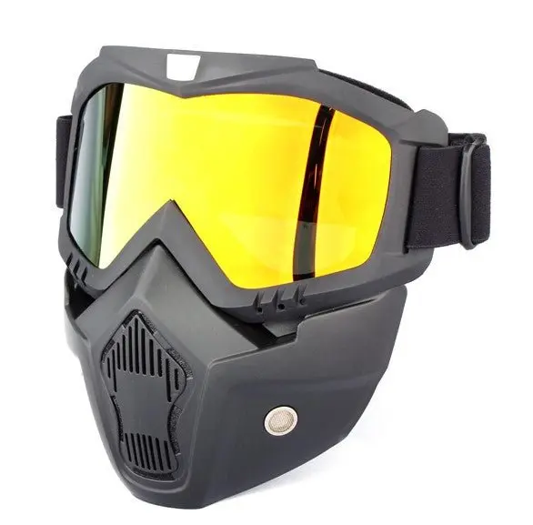 Lunette et masque anti pollution moto