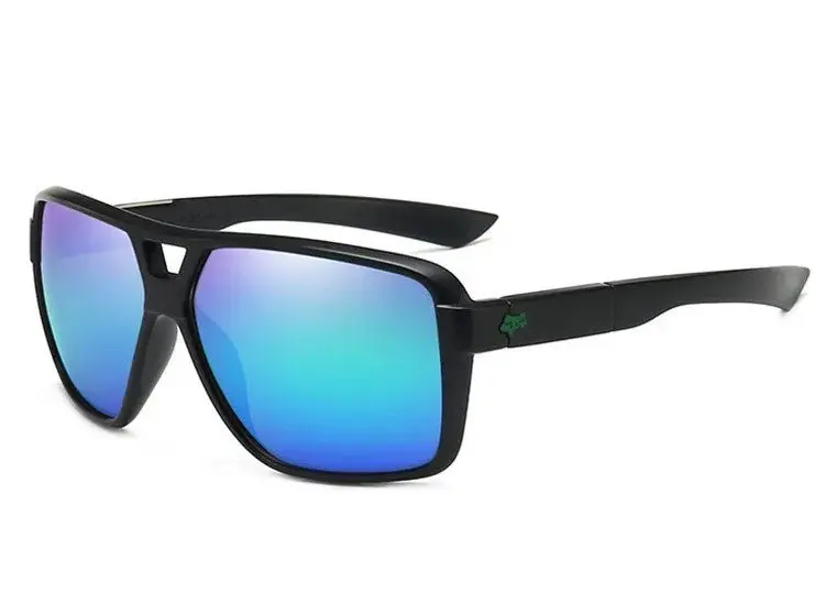 Lunette soleil moto - Style fox Blue