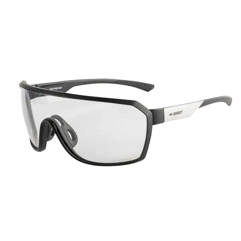 Lunettes Vélo Adulte Gist Range Monture Noir Mat Verres Photochromiques Qui S'Adaptent Automatiquement A La Luminosite (Verre Cat 1-3)